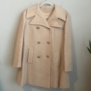 Vintage Double Breasted Camel Coat S